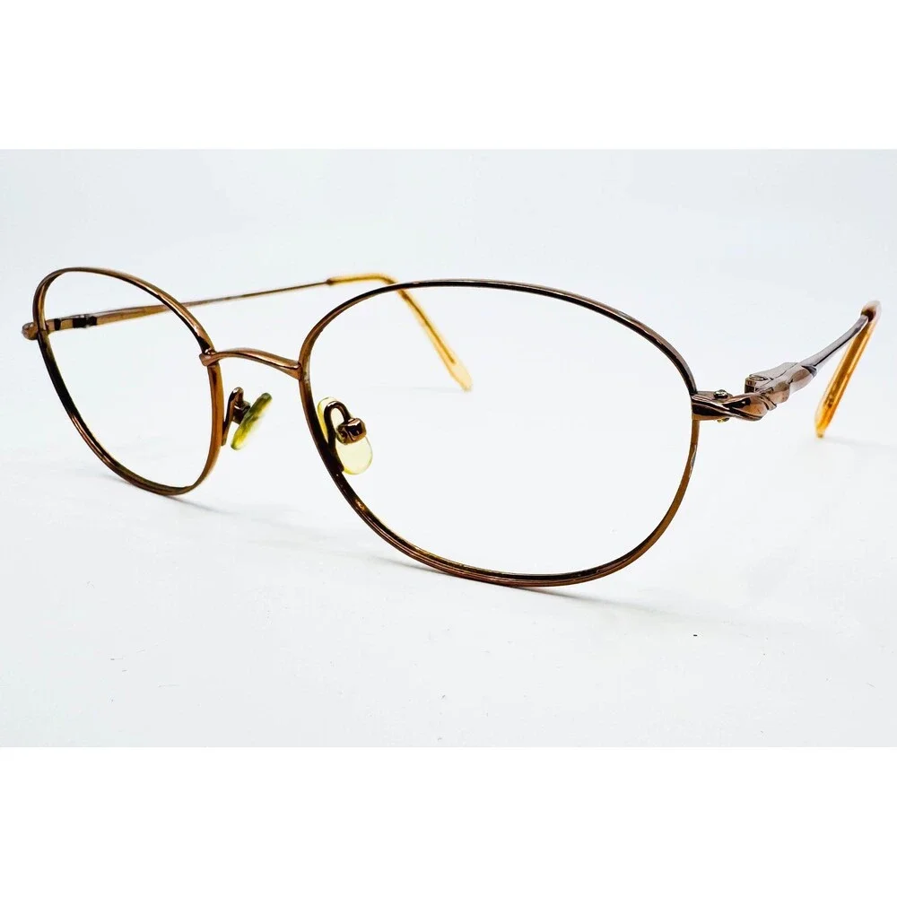 Saks Fifth Avenue Eyeglasses Women Brown Oval S5A 199T 52-18-135